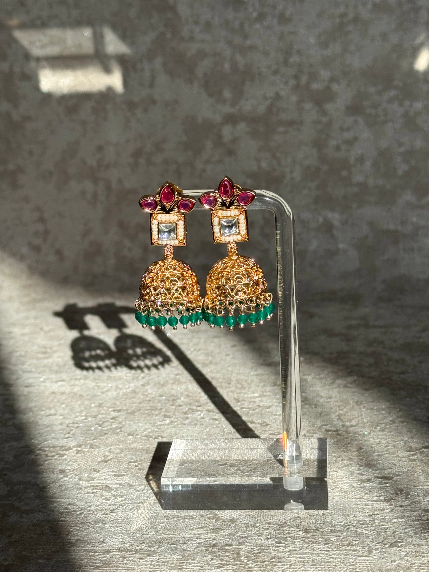 Rajwadi Choker Set with Jhumka earrings