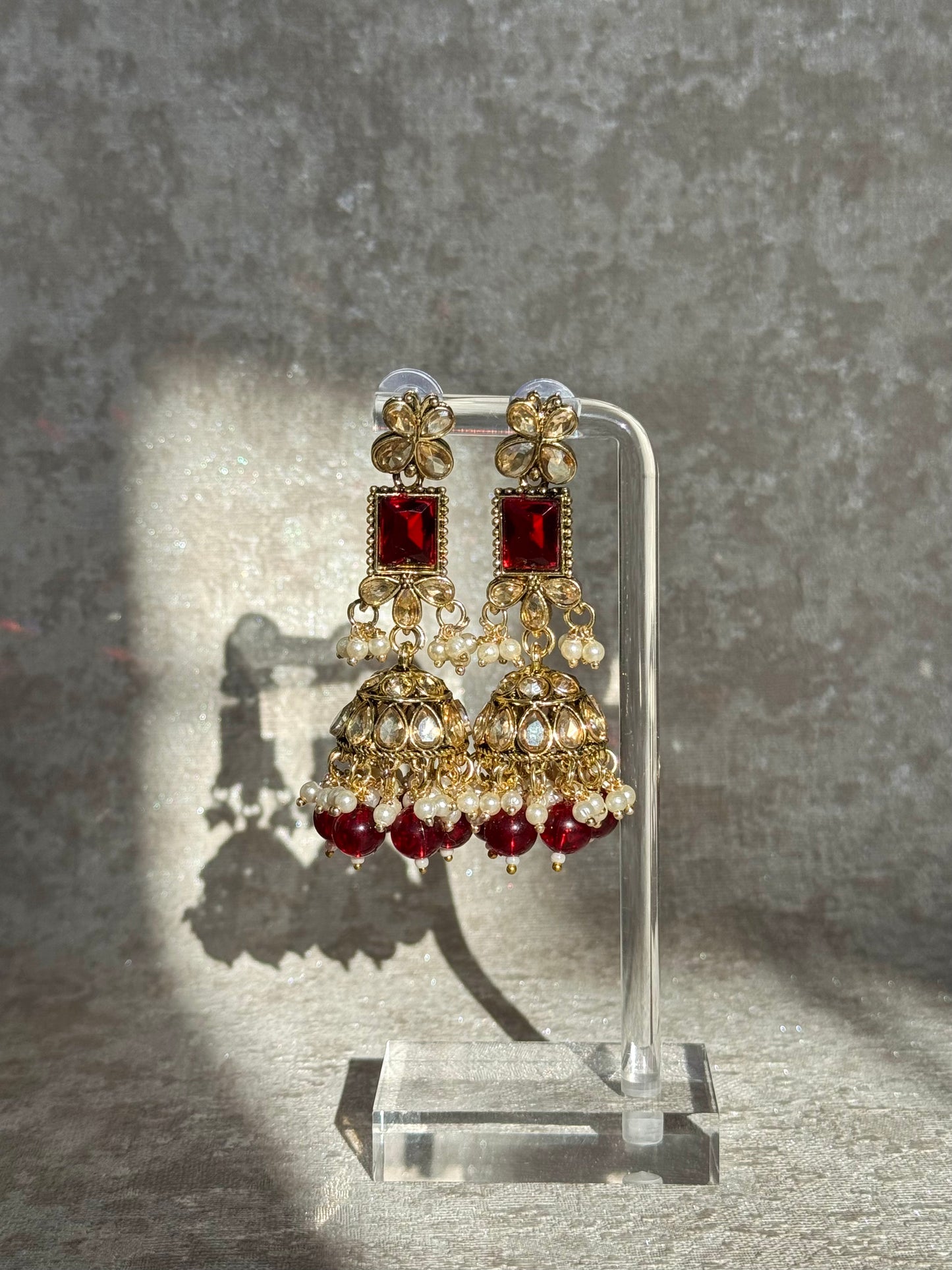 Beautiful Necklace set with Jhumka earrings and tikka
