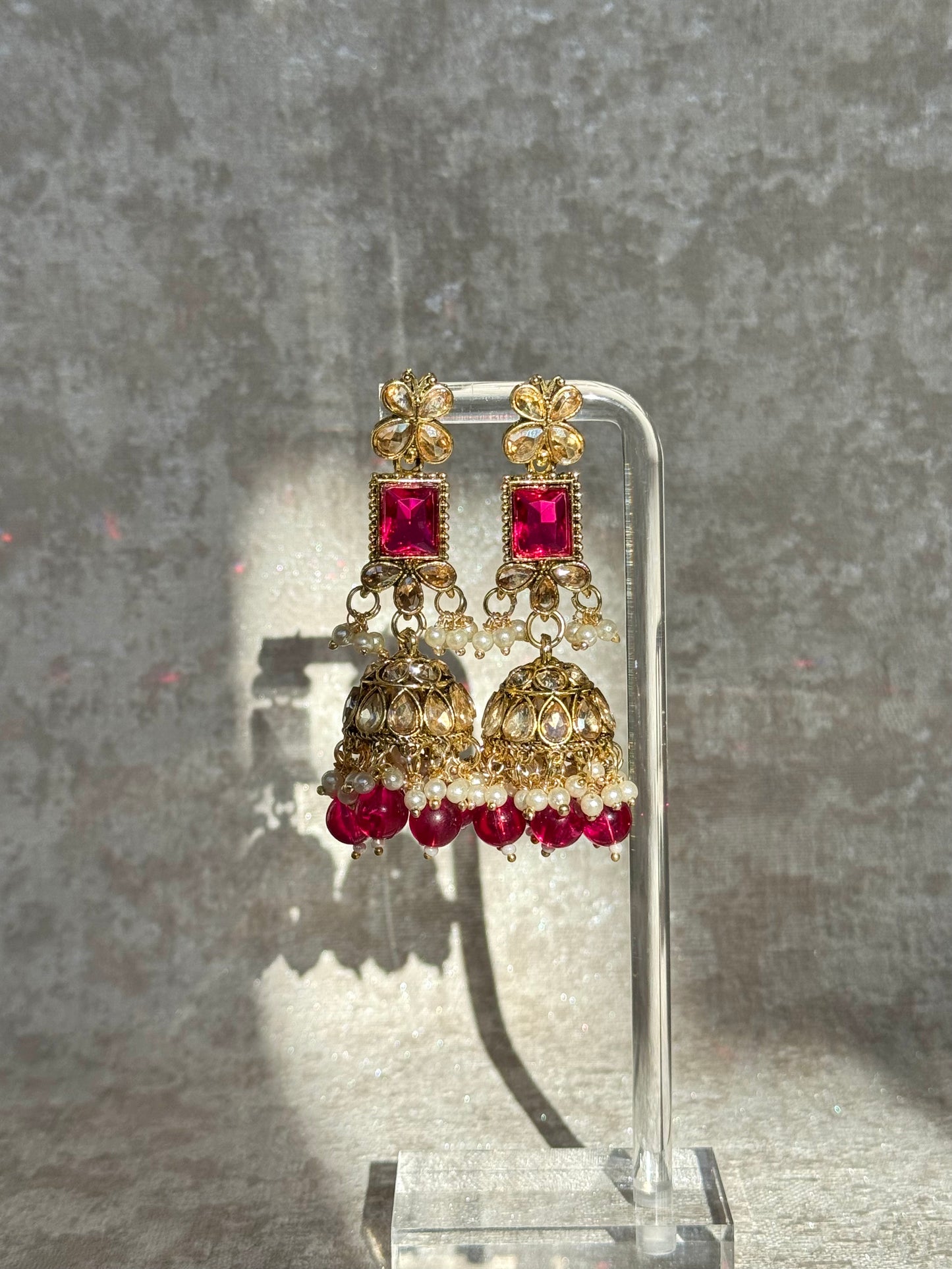 Beautiful Necklace set with Jhumka earrings and tikka