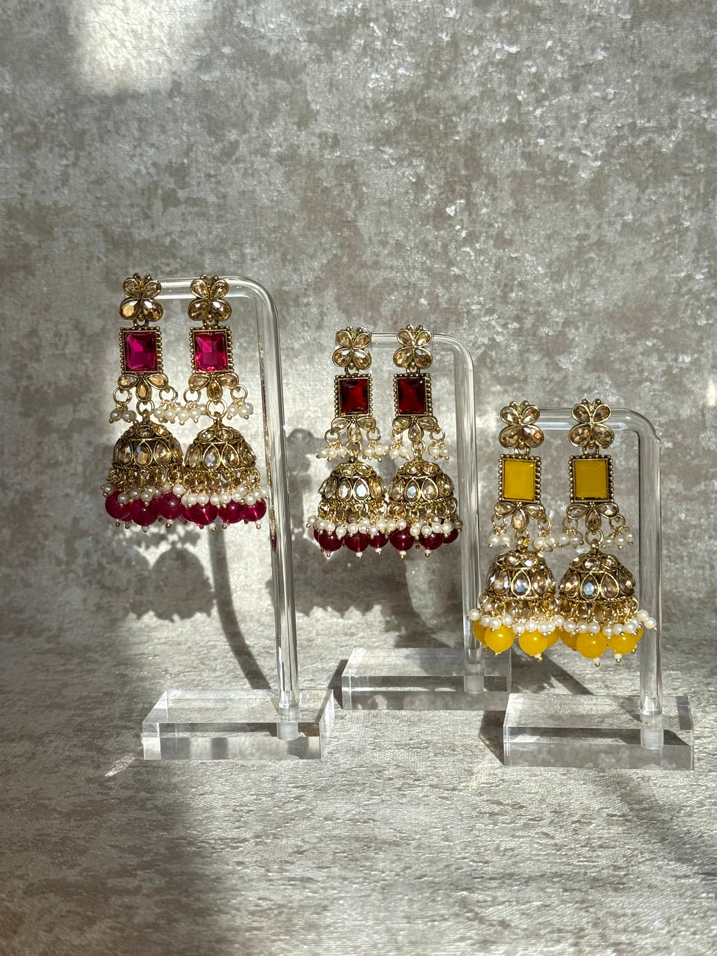 Beautiful Necklace set with Jhumka earrings and tikka