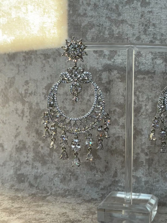 American Diamond Statement Earrings